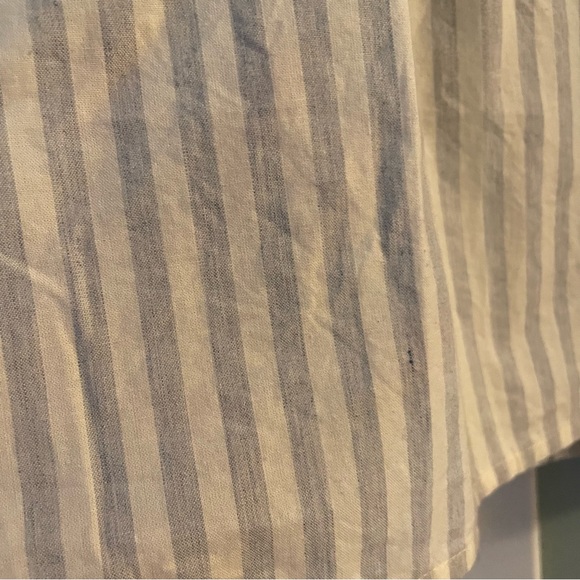 Madewell Striped Ruffle-Neck Keyhole Top Size XS - Picture 6 of 9